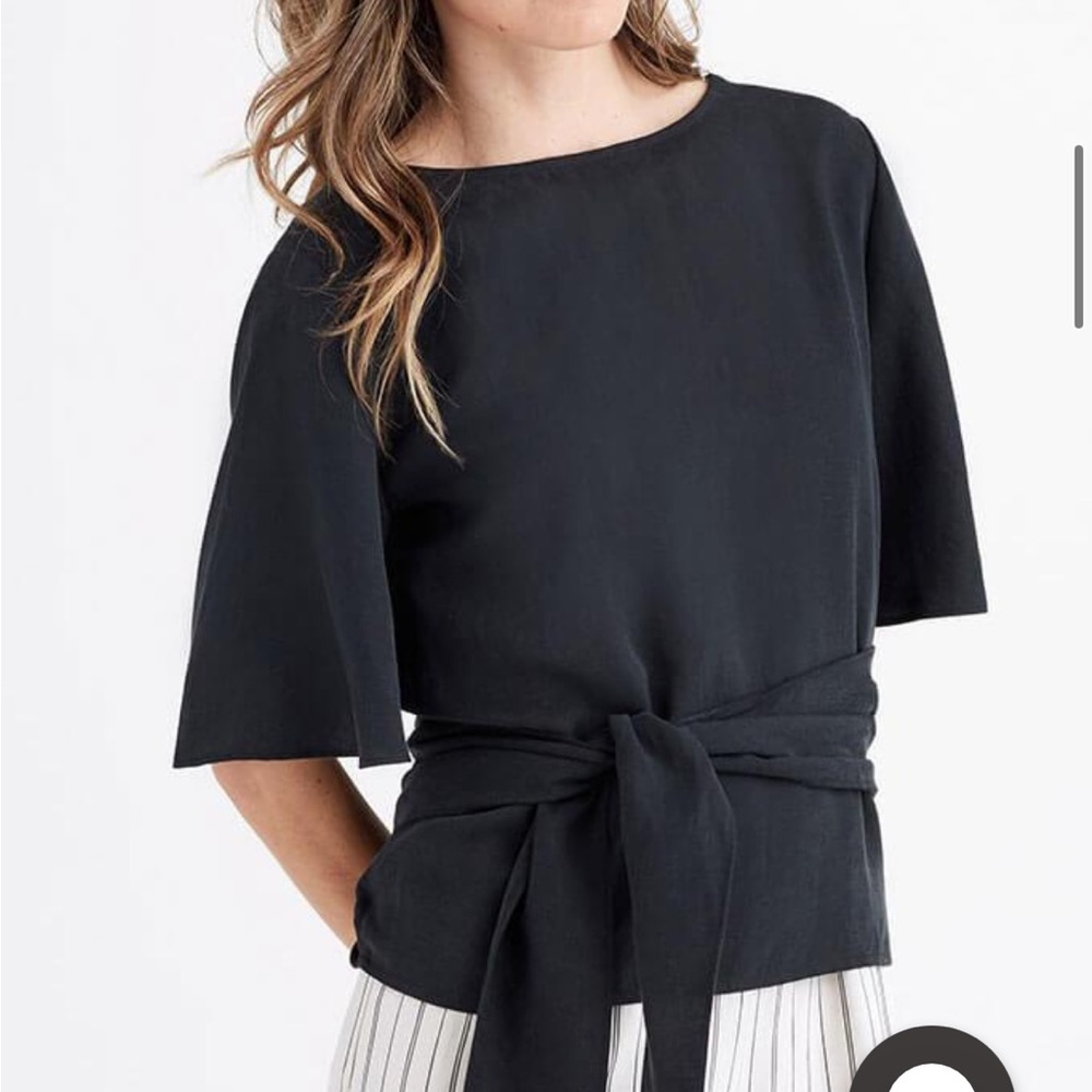 Vetta Flutter Sleeve Wrap Top